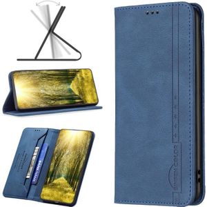 For Infinix Note 11 Pro Magnetic RFID Anti-Theft Leather Phone Case(Blue)