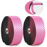 WEST BIKING Bicycle Breathable Non-Slip Handlebar Strap(Pink)