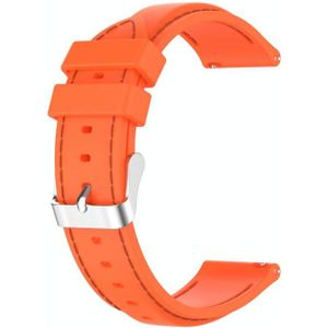 For Samsung Galaxy Watch 3 41mm / Active2 / Active / Gear Sport 20mm Silicone Replacement Strap Watchband(Orange)