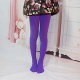 Spring Summer Autumn Solid Color Pantyhose Ballet Dance Tights for Kids(Purple)