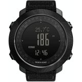 North Edge Apache-466 Outdoor Waterdichte Heren Multifunctionele Digitale Smart Sports Horloge (Zwart)