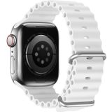 DUX DUCIS Sea Wave siliconen horlogeband voor Apple Watch-serie 8 & 7 45 mm / SE 2 & 6 & SE & 5 & 4 44 mm / 3 & 2 & 1 42 mm