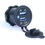 KWG-P1 Car Motorcycle Ship Modified USB Charger 5V 3.1A With Blue LED Lamp Display Waterproof And Dustproof Car Charger