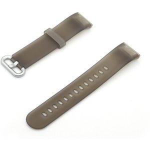 For Xiaomi Redmi Watch Translucent Silicone Replacement Strap Watchband(Black)