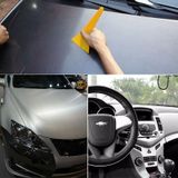 Protective Decoration Car 3D Carbon Fiber PVC Sticker  Size: 152cm(L) x 50cm(W)  Silver(Silver)