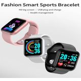 D20 1.3inch IPS Color Screen Smart Watch IP67 Waterproof Support Call Reminder /Heart Rate Monitoring/Blood Pressure Monitoring/Sedentary Reminder(White)
