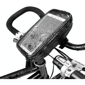 AFISHTOUR FB2036 6 Inches Waterproof Bicycle Bag Multi-Function Touch Screen Ride Bag(Black)