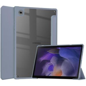 Voor Samsung Galaxy Tab A8 2021 SM-X205 Acryl Smart Lederen Tablet Case (Lavender)