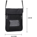 ZD-WM-06 RFID Hangende nektas Paspoorttas Anti-scanning Anti-magnetische Messenger ID-tas