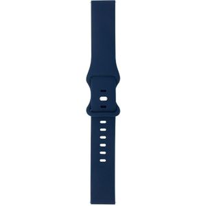 For Amazfit GTR 47mm 8-buckle Silicone Replacement Strap Watchband(Midnight Blue)