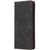 For Xiaomi Redmi Note 9 / 10X 4G Simple Suction Closure Horizontal Flip Leather Case with Holder & Card Slot & Wallet(Black)