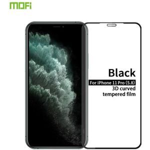 Voor iPhone 11 Pro MOFI 9H 3D explosieveilige gebogen scherm gehard glas film (zwart)