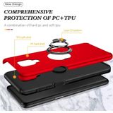 Voor Xiaomi Redmi Note 9 PRO / OPMERKING 9S PC + TPU-schokbestendige magnetische telefooncase met onzichtbare ringhouder