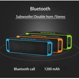 SC208 Multifunctional Card Music Playback Bluetooth Speaker  Support Handfree Call & TF Card & U-disk & AUX Audio & FM Function(Orange)