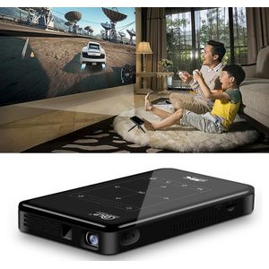 P09 Portable 4K Ultra HD DLP Mini Smart Projector with Infrared Remote Control  Amlogic S905X 4-Core A53 up to 1.5GHz Android 6.0  1GB+8GB  Support 2.4G/5G WiFi  Bluetooth  TF Card (Black)