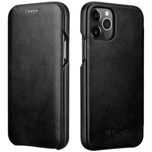 Icarer First Layer Cowhide Horizontal Flip Phone Case voor iPhone 11 Pro Max