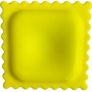 3 PCS Biscuit Shape Desktop Silicone Heat Insulation Anti-Scalding Soup Spoon Pad(Yellow)