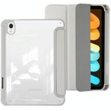 Voor iPad mini 6 acryl 3-opvouwbare lederen tablethoes