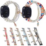 Voor Fitbit Versa 3 / Sense Palm Bead Chain Watch Band