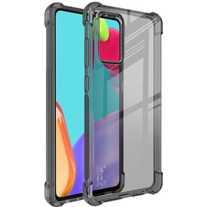 For Samsung Galaxy A72 5G IMAK All-inclusive Shockproof Airbag TPU Case with Screen Protector(Transparent Black)