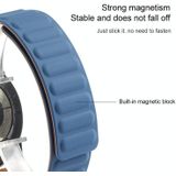 For Samsung Galaxy Watch 3 45mm Silicone Magnetic Replacement Strap Watchband(Cape Blue)