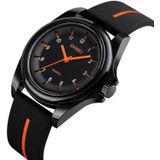 SKMEI 1578 Creative Stereo Dial Student Watch Casual Simple Male Quartz Watch(Orange)