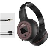 ZEALOT B570 Stereo Wired Wireless Bluetooth Subwoofer Headset with LED Color Screen Design & HD Microphone & FM  For Mobile Phones & Tablets & Laptops  Support 32GB TF Card Maximum(Brown)