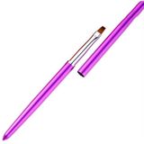Nail Brush Color Painting Flower Carving Pen Pull Pen Light Therapy Gel Pen Flat Head Pen Nail Pen(Rose Red)