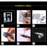 3 PCS 3D Metal Assembly Musical Instrument Model DIY Puzzel Speelgoed  Stijl: Lead Guitar