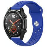 For Samsung Galaxy S3 / Galaxy Watch 46mm Vent Hole Silicone Watch Strap(Royal Blue)