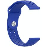 For Samsung Galaxy S3 / Galaxy Watch 46mm Vent Hole Silicone Watch Strap(Royal Blue)