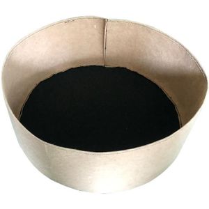 2 PCS 70x30cm 15L Felt Planting Barrel Indoor Outer Round Plant Bag Non-Woven Seedling Bag(Camel)