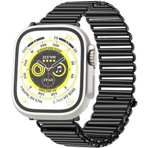 Voor Apple Watch Series 8&7 41mm / SE 2&6&SE&5&4 40mm / 3&2&1 38mm kettinggesp roestvrij stalen horlogeband