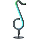 Home RGB Illusory Color Musical Note Light Desk Lamp