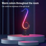 Home RGB Illusory Color Musical Note Light Desk Lamp