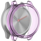 For Garmin Vivomove Luxe & Style TPU Protective Shell(Transparent Purple)