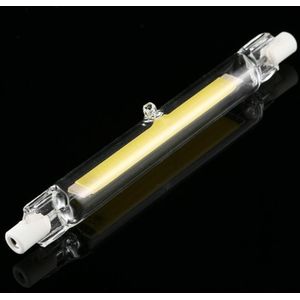 R7S 110V 13W 118mm COB LED Bulb Glass Tube Replacement Halogen Lamp Spot Light(4000K Natural White Light)