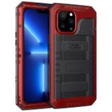 Shockproof Waterproof Dustproof Metal + Silicone Phone Case with Screen Protector For iPhone 13 Pro Max(Red)