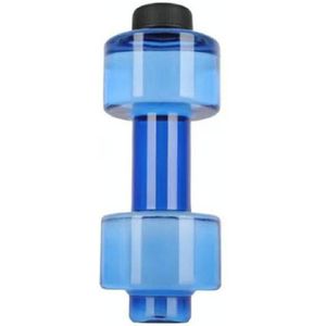 2 PCS Portable Home Fitness Dumbbell Water Bottle  Capacity: 1500ml(Blue)