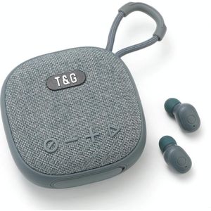 T&G TG-813 2 in 1 TWS Bluetooth-luidsprekeroortelefoon met oplaaddoos