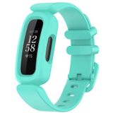For Fitbit Ace 3 Silicone Integrated Replacement Strap Watchband(Lake Blue)