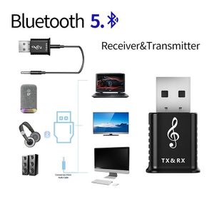 MSD168 2 in 1 Bluetooth Transmitter Receiver Mini 3.5mm AUX Stereo Wireless Bluetooth 5.0 Adapter For Car TV PC MP3