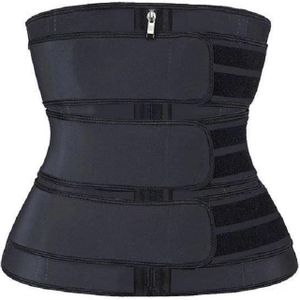 Korset sport lichaam vormgeven tailleband voor vrouwen  grootte: XXXL (zwart)