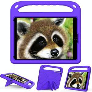 Handle Portable EVA Shockproof Protective Case with Triangle Holder For iPad 10.2 2021 / 2020 / 2019(Purple)