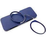 Mini Clip Nose Style Presbyopic Glasses without Temples  Positive Diopters:+1.50(Blue)