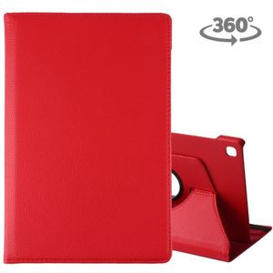 Litchi Texture Horizontal Flip 360 Degrees Rotation Leather Case for Galaxy Tab S5e 10.5 T720 / T725  with Holder (Red)