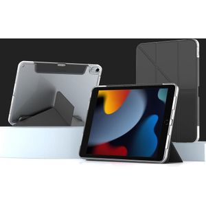 Voor iPad 10.2 2021 / 2020 / 2019 Mutural Deformation Stand Smart lederen tablethoes