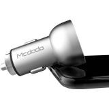 Mcdodo CC-3870 2-Ports USB LED Smart Digital Display Car Charger  For iPhone  iPad  Samsung  HTC  Sony  LG  Huawei  Lenovo  and other Smartphones or Tablet(Silver)