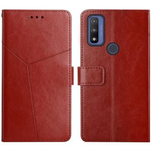 Voor Motorola Moto G Pure 2021 y Stitching Horizontal Flip Leather Phone Case