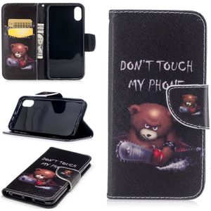 Colored Drawing Pattern Horizontal Flip Leather Case for Nokia 6 with Holder & Card Slots & Wallet(Bear)